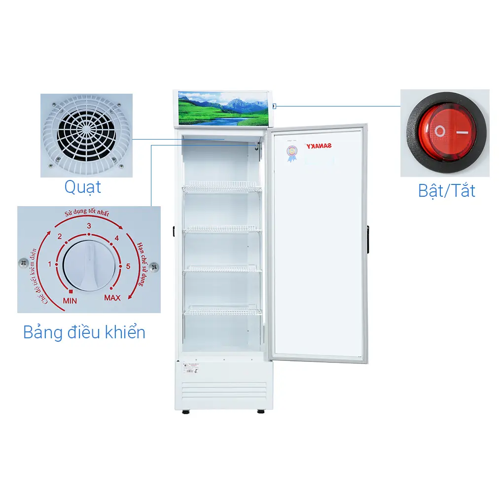 Tủ Mát Sanaky Inverter 480 Lít VH-5089K3 5