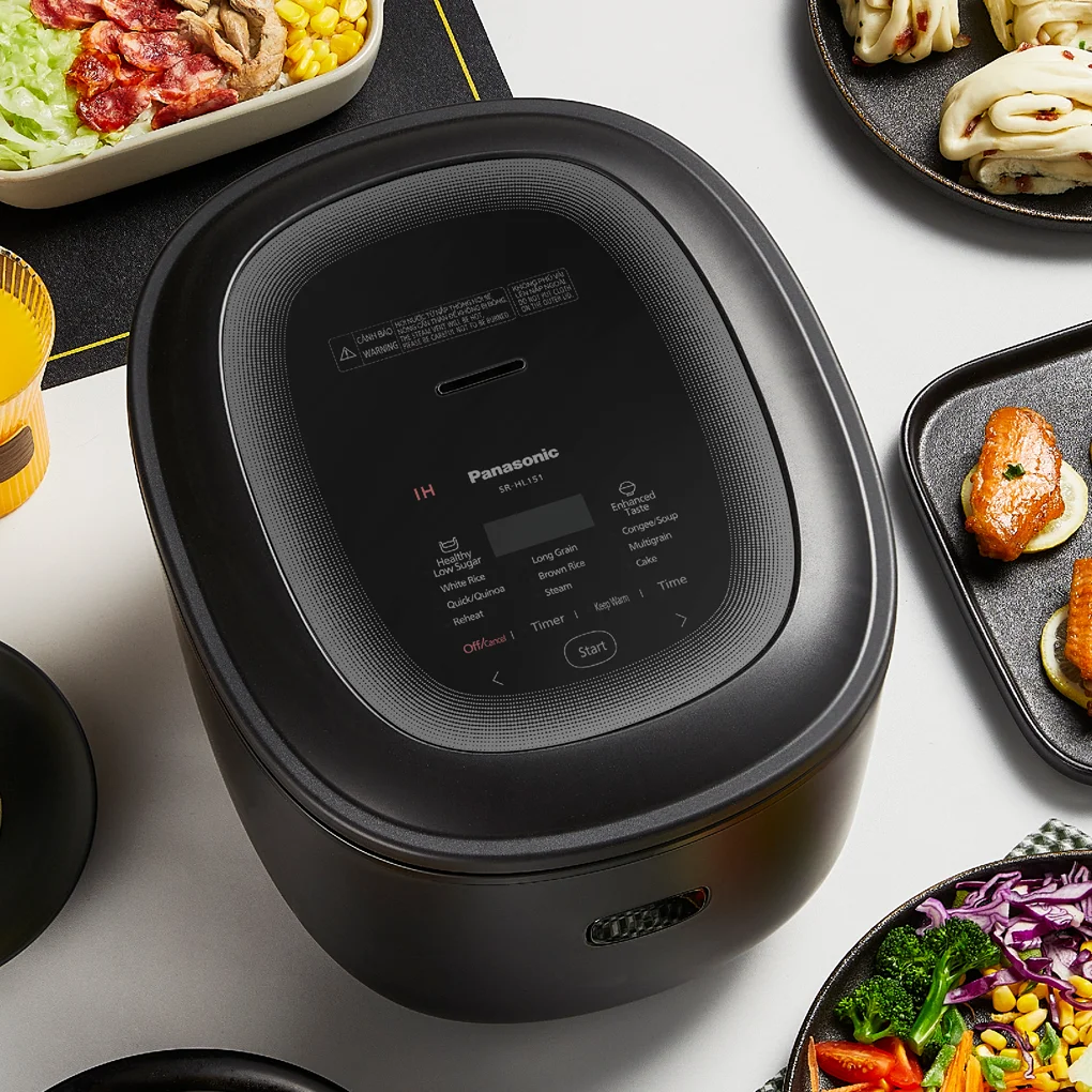 Nồi Cơm Điện Tử Cao Tần Giảm Đường Panasonic SR-HL151KRA 1.5 Lít 10