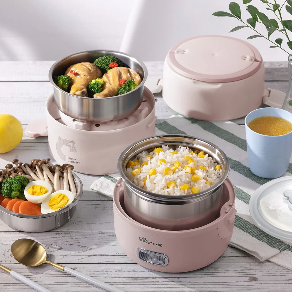 Hộp Cơm Điện Cầm Tay Bear DFH-B20S6 2 Lít - Hàng Quốc Tế - Bản Tiếng Anh 3