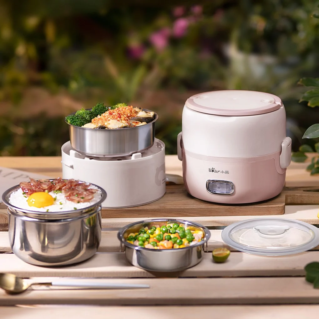 Hộp Cơm Điện Cầm Tay Bear DFH-B20S6 2 Lít - Hàng Quốc Tế - Bản Tiếng Anh 4