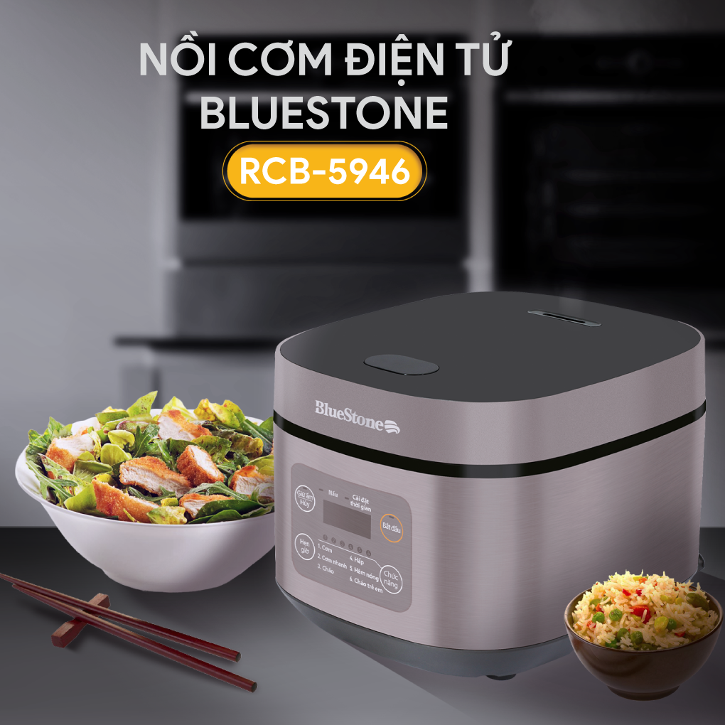 Nồi Cơm Điện Tử BlueStone RCB-5946 1.5 Lít 15
