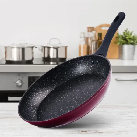 Chảo Đá Hoa Cương Đáy Từ Sunhouse SFP24B 1