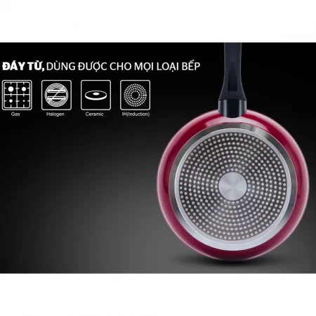 Chảo Đá Hoa Cương Đáy Từ Sunhouse SFP24B 5