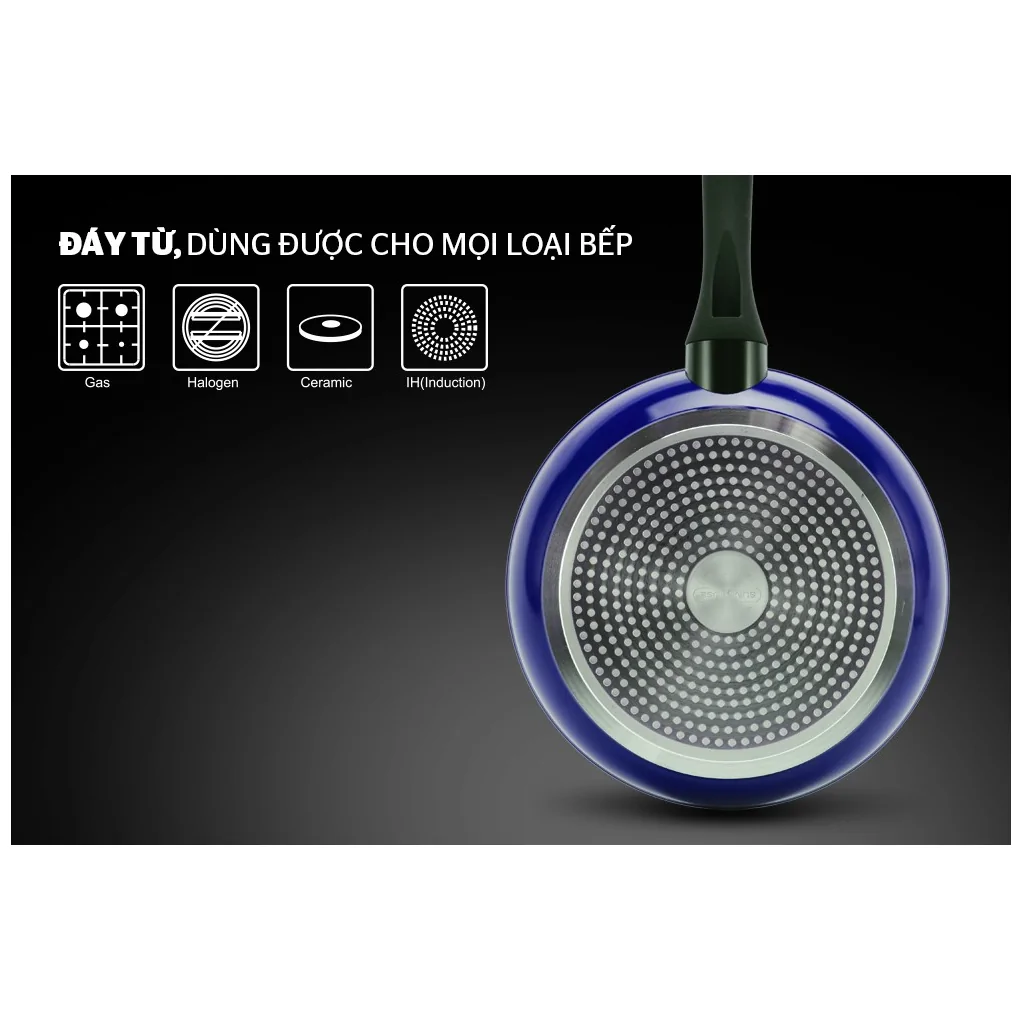 Chảo Đá Hoa Cương Đáy Từ Sunhouse SFP28B 6