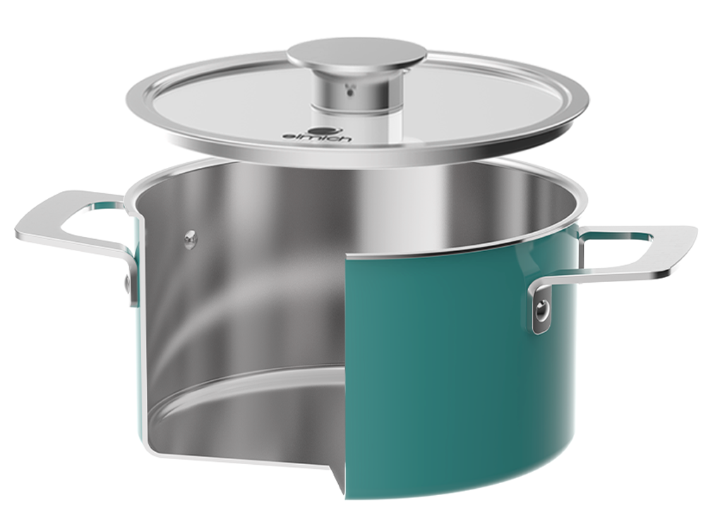 Bộ Nồi Inox 304 Cao Cấp Liền Khối Elmich Hera EL8139 3