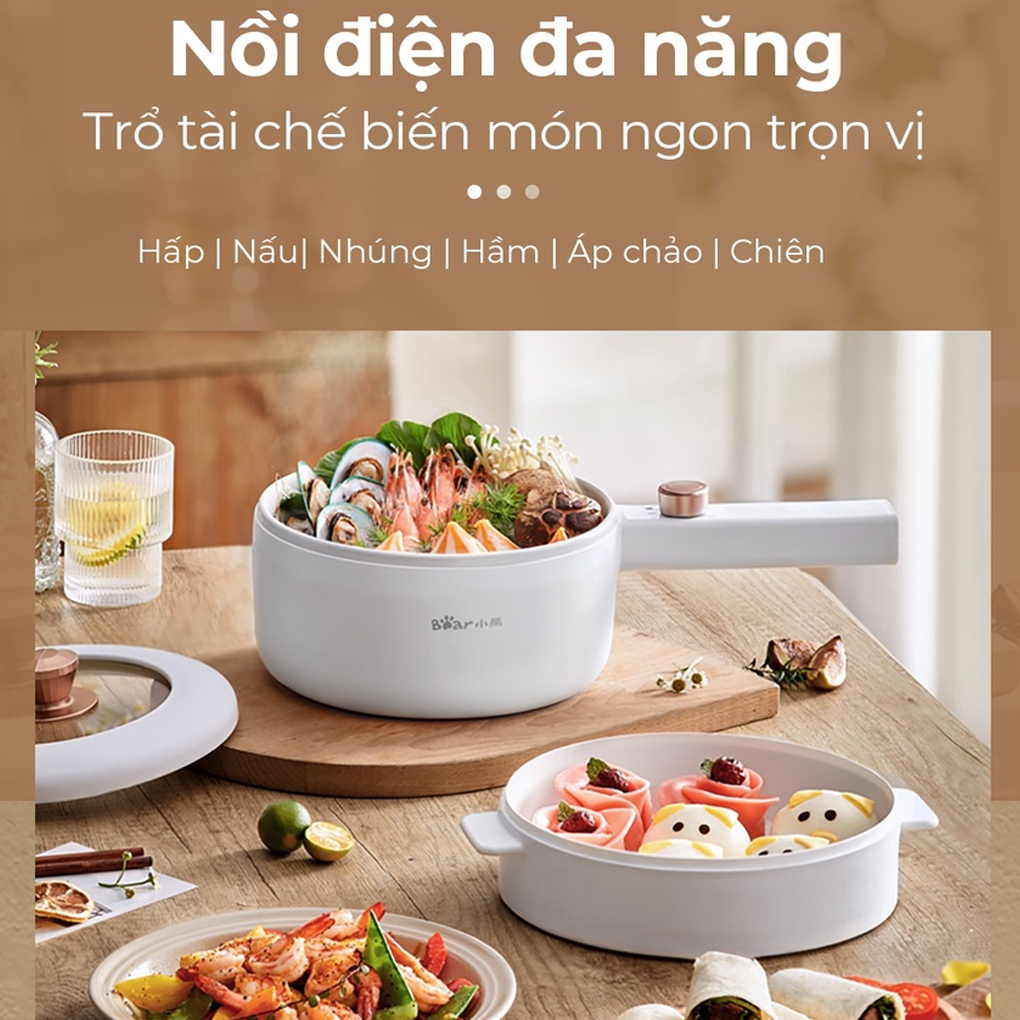 Nồi Lẩu Đa Năng Bear DRG-P16M2 - Hàng Quốc Tế - Bản Tiếng Anh 8