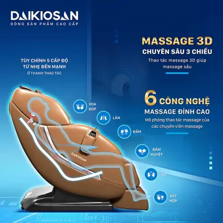 Ghế Massage Daikiosan DKGM-10003 6