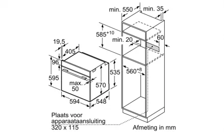 Lò Nướng Âm Tủ Bosch HBA534BS0A 3