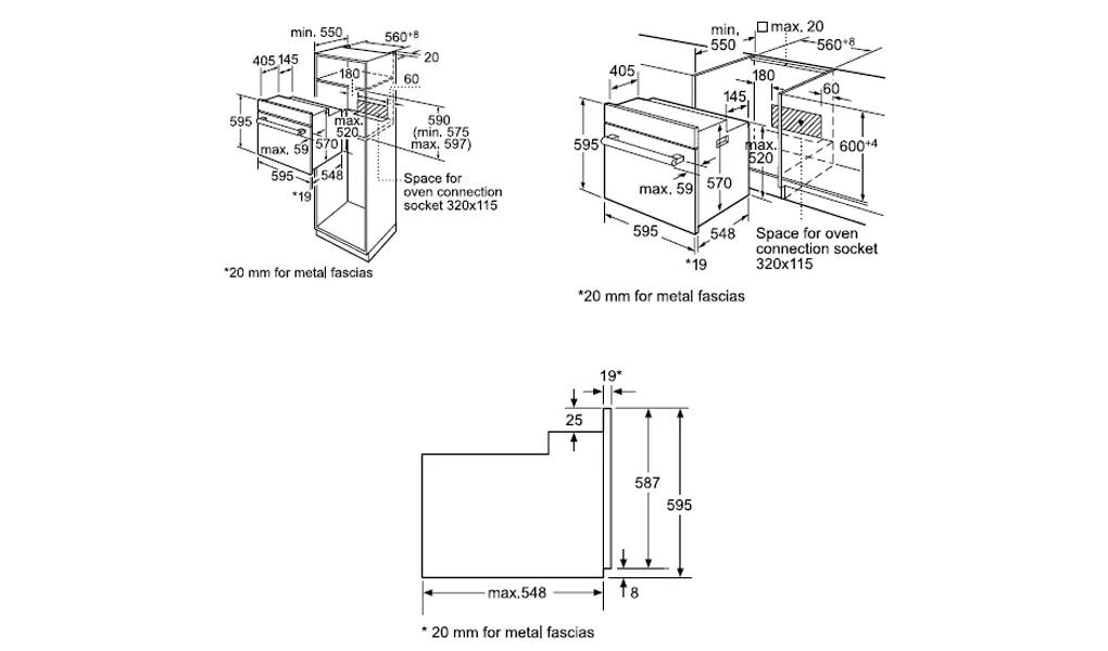 Lò Nướng Âm Tủ Bosch HBF133BS0A 2