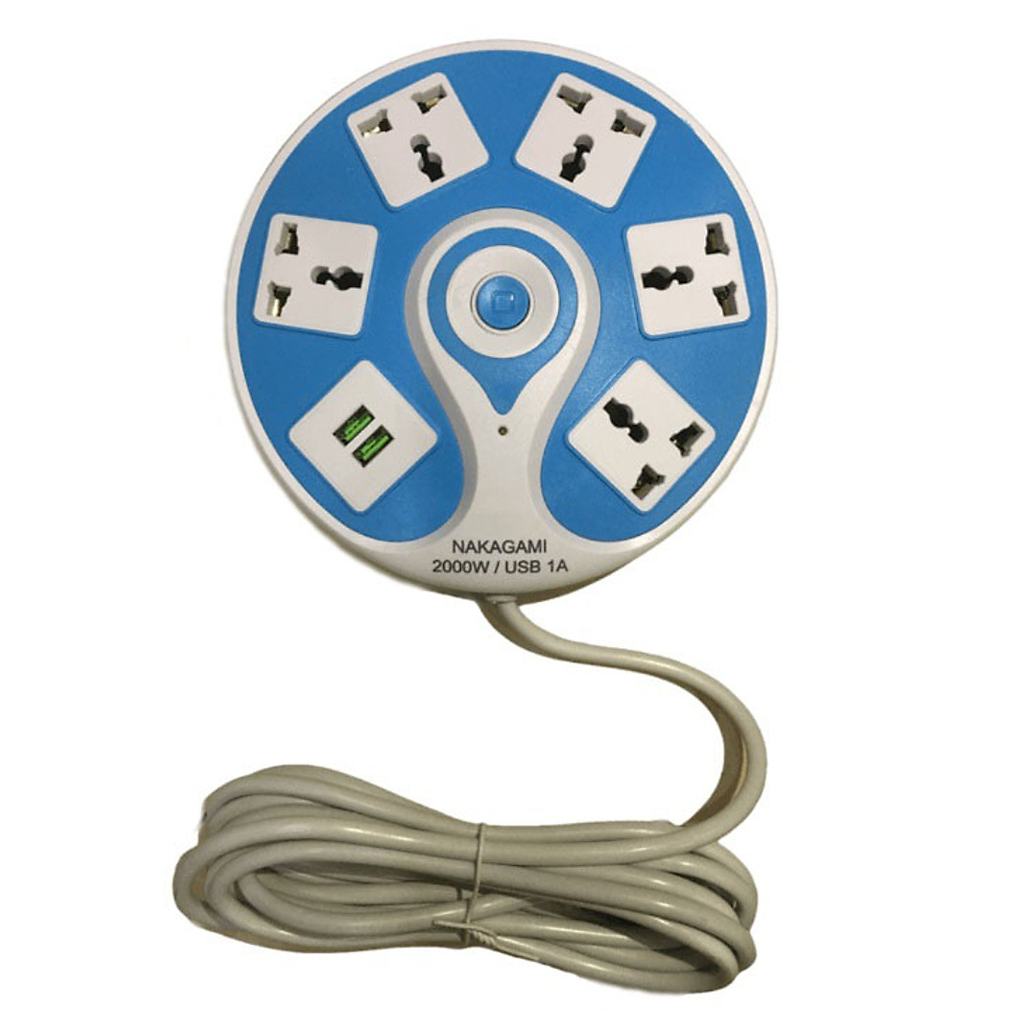Ổ Cắm Nakagami USB Tròn 5 Lỗ 0