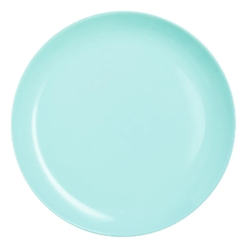 Đĩa Thủy Tinh Diwali Light Turquoise 25cm