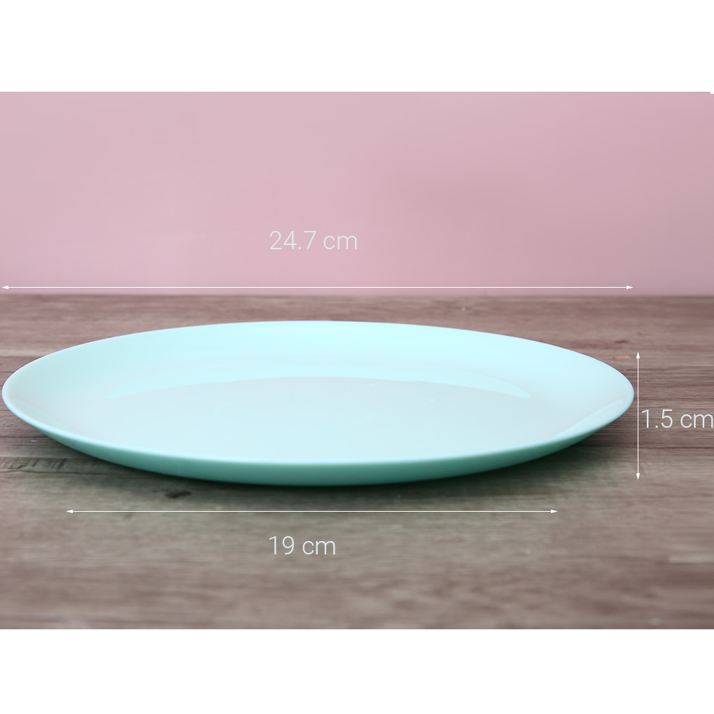 Đĩa Thủy Tinh Luminarc Diwali Light Turquoise 25cm 4