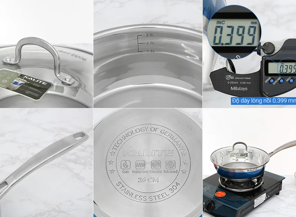 Bộ Nồi Inox 304 Cao Cấp Kalite KL-336 4