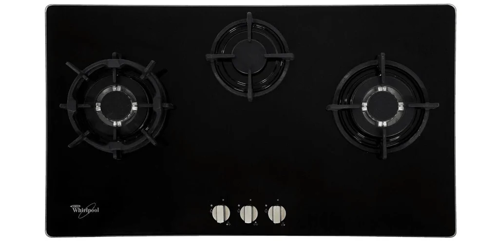 Bếp Gas Âm Whirlpool 90cm 3B Mặt Kính AKC930C/BLV, Đen