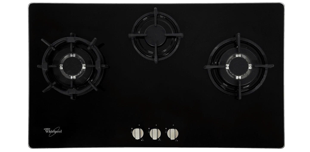 Bếp Gas Âm Whirlpool 90cm 3B Mặt Kính AKC930C/BLV, Đen