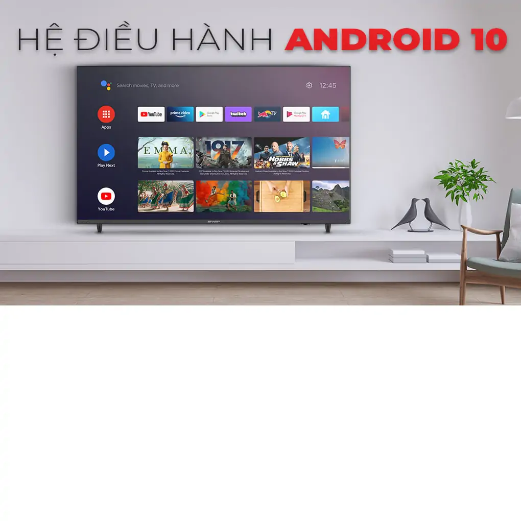 Android Tivi Sharp LED 4K 55 inch 4T-C55DJ3X 0