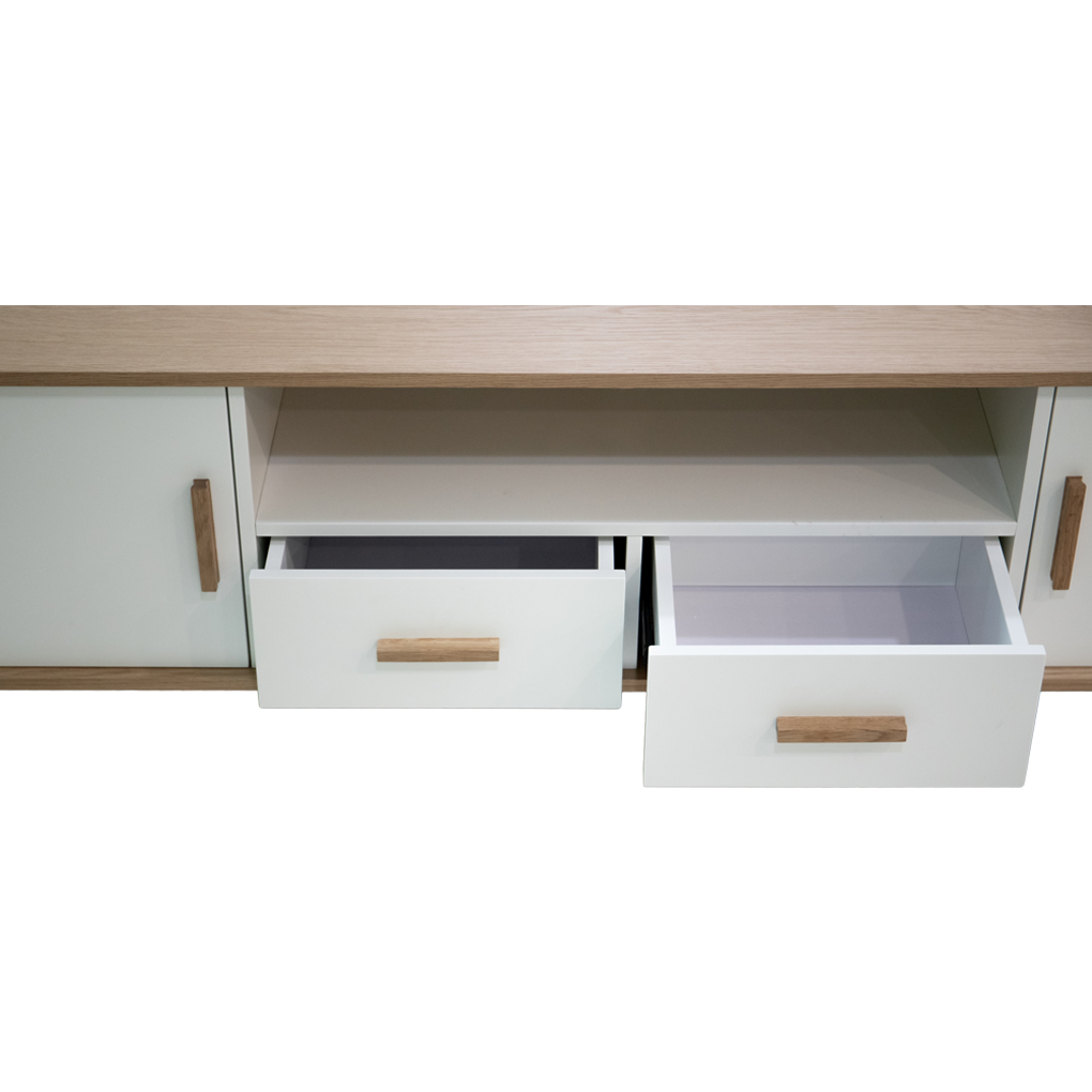 Tủ Tivi Misaki 1002 Trắng/Sồi 3