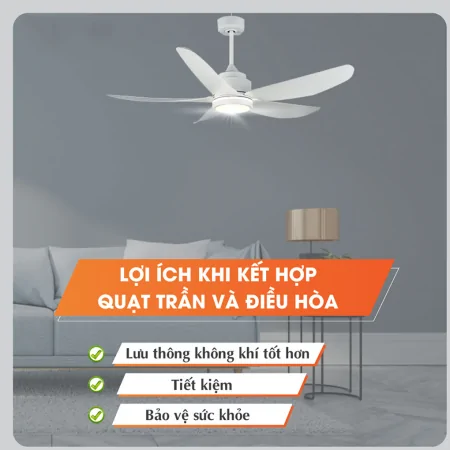 Quạt Trần Điện Benny BF-C52LUX - Trắng 3