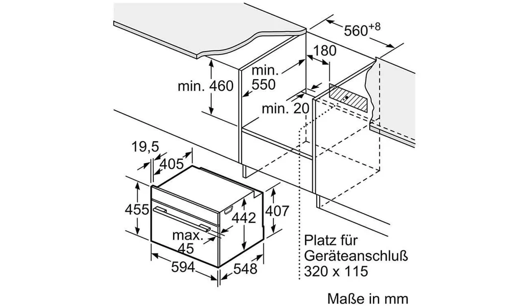 Lò Hấp Âm Tủ Bosch HMH.CDG634AS0 Series 8