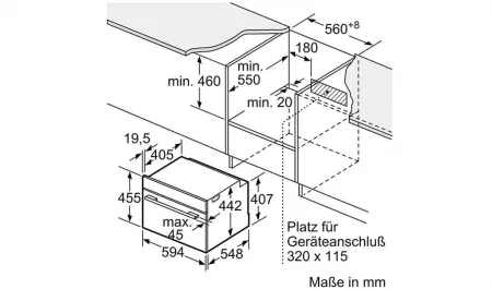 Lò Hấp Âm Tủ Bosch HMH.CDG634AS0 Series 8 0