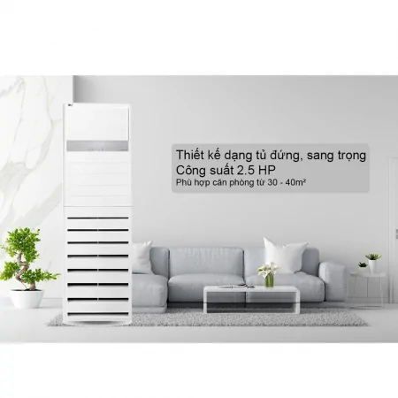 Máy Lạnh Tủ Đứng LG Inverter 2.5 HP ZPNQ24GS1A0 (1 Pha) 1