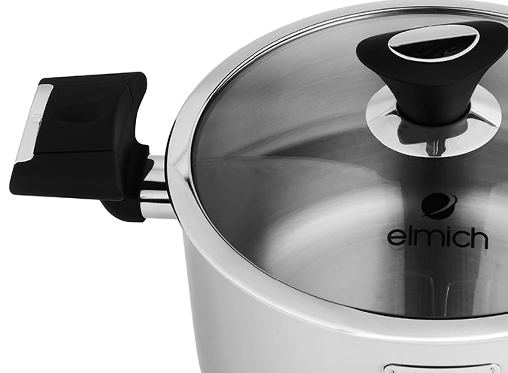 Bộ Nồi Chảo Inox Cao Cấp 3 Lớp Đáy Liền Elmich EDA-0866 6