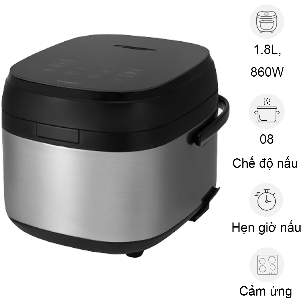 Nồi Cơm Điện Tử Cuckoo CR-1050F 1.8 Lít, Đen Bạc