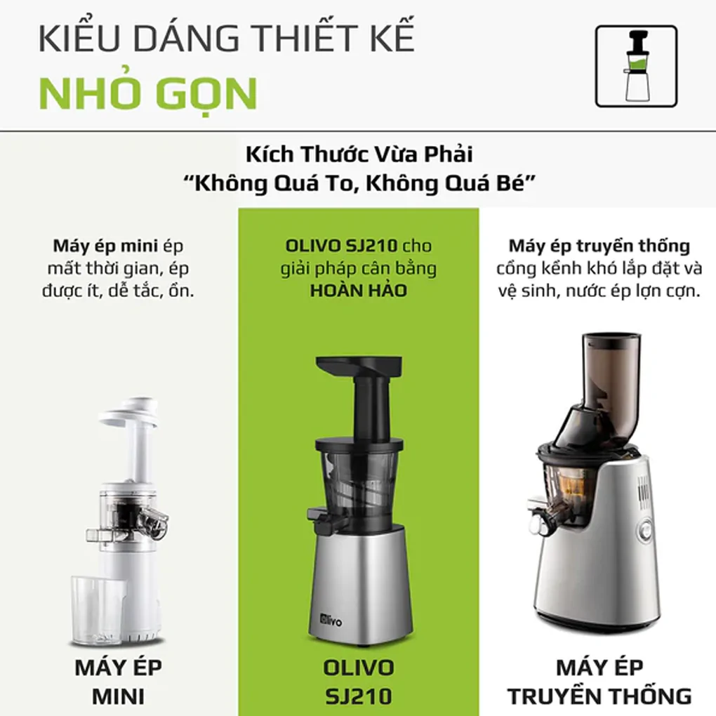 Máy Ép Chậm Olivo SJ210