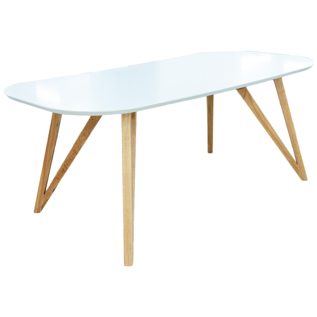 Bàn Ăn SPRING 1.8M NS9261 Trắng/Sồi 3