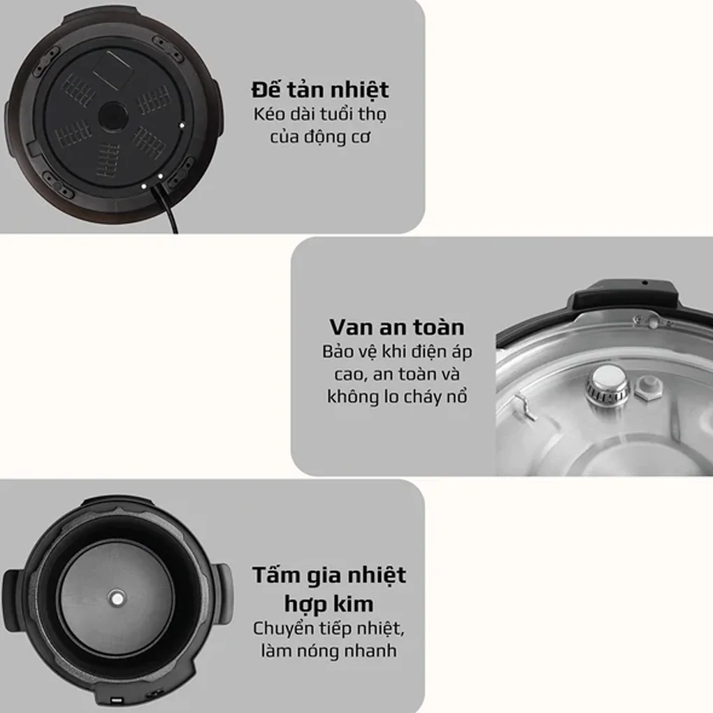 Nồi Áp Suất Điện Đa Năng Olivo PC60