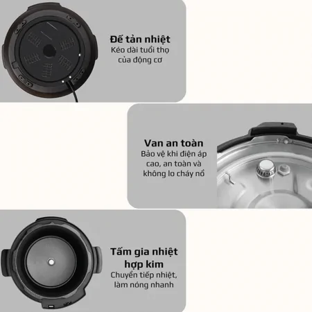 Nồi Áp Suất Điện Đa Năng Olivo PC60 15