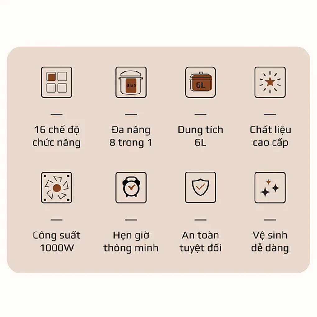 Nồi Áp Suất Điện Đa Năng Olivo PC60