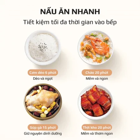 Nồi Áp Suất Điện Đa Năng Olivo PC60 6
