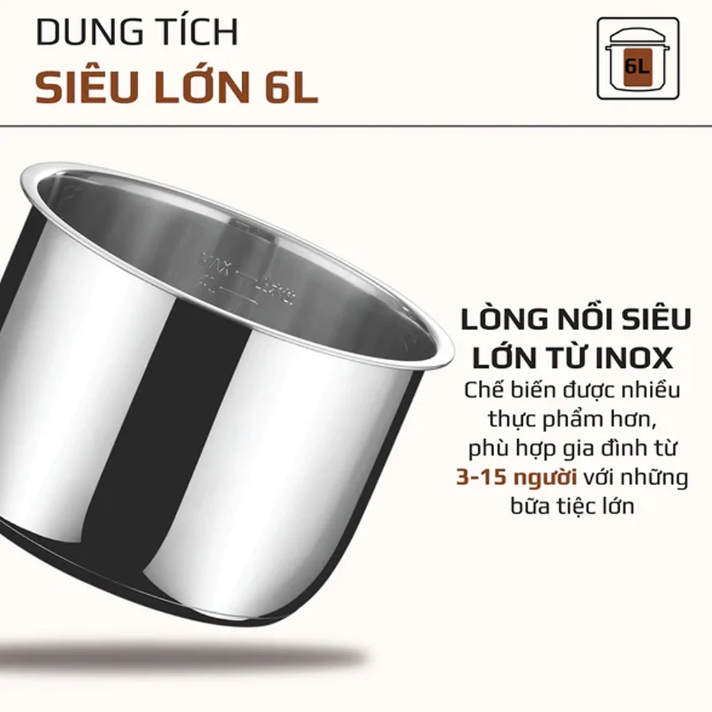 Nồi Áp Suất Điện Đa Năng Olivo PC60