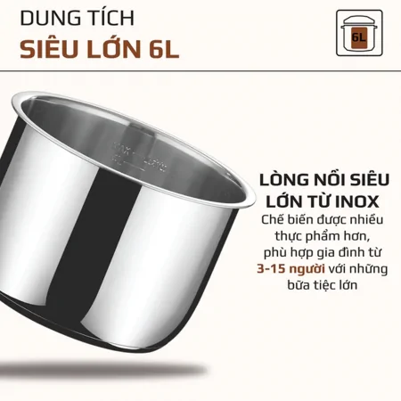 Nồi Áp Suất Điện Đa Năng Olivo PC60 7