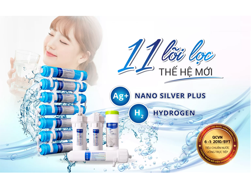 Máy Lọc Nước Sanaky Slim VH-101HP 11 Lõi 3