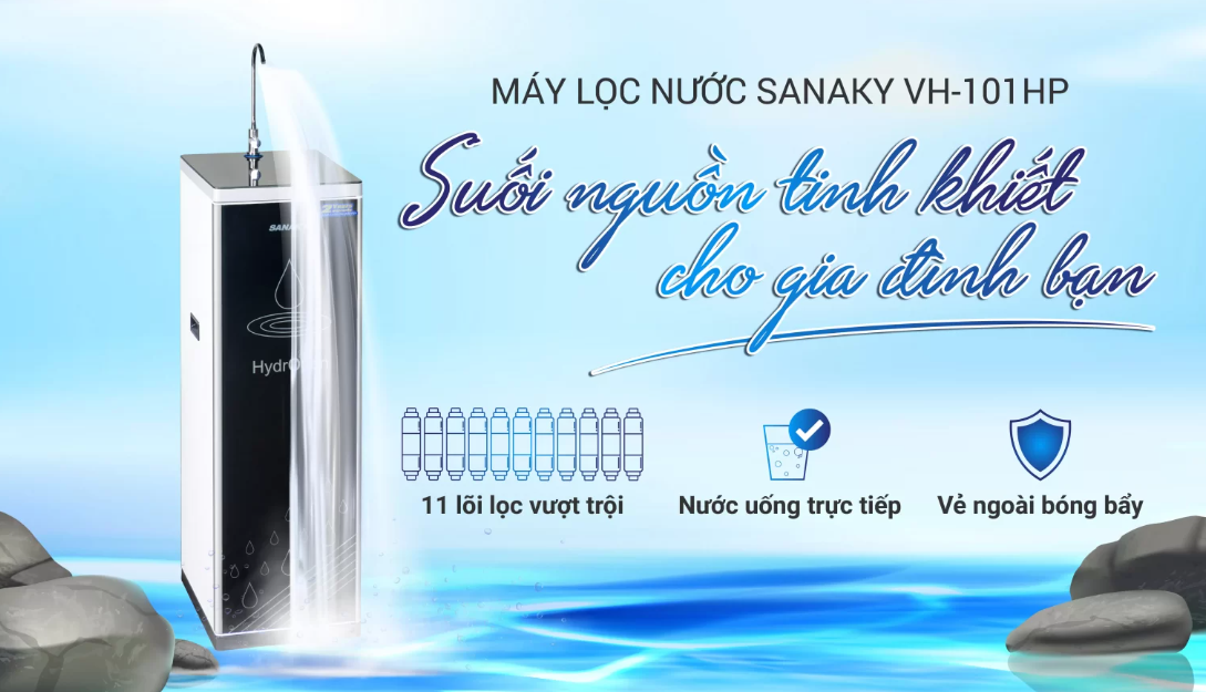 Máy Lọc Nước Sanaky Slim VH-101HP 11 Lõi 7