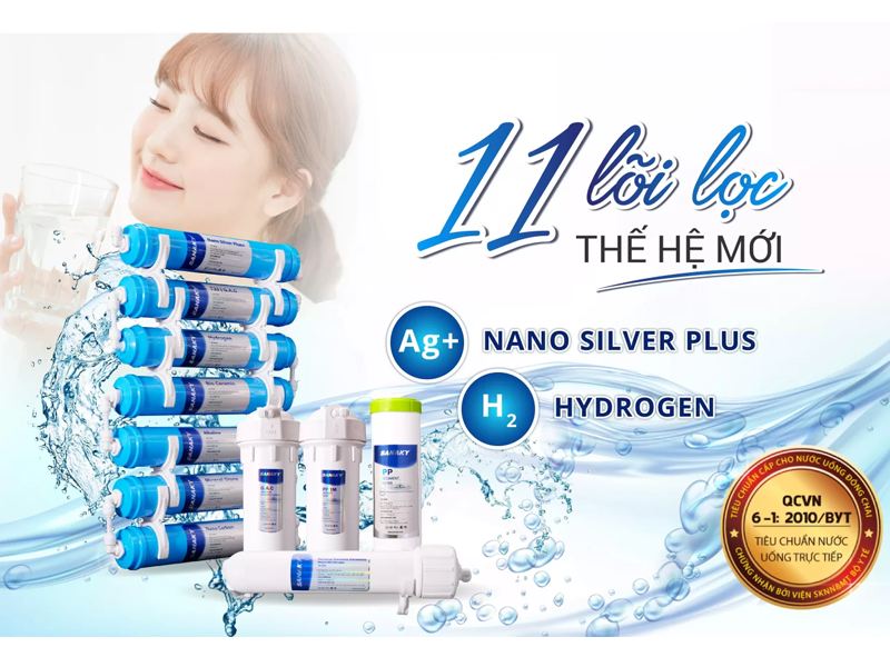 Máy Lọc Nước Sanaky VH-201HY 11 Lõi 4
