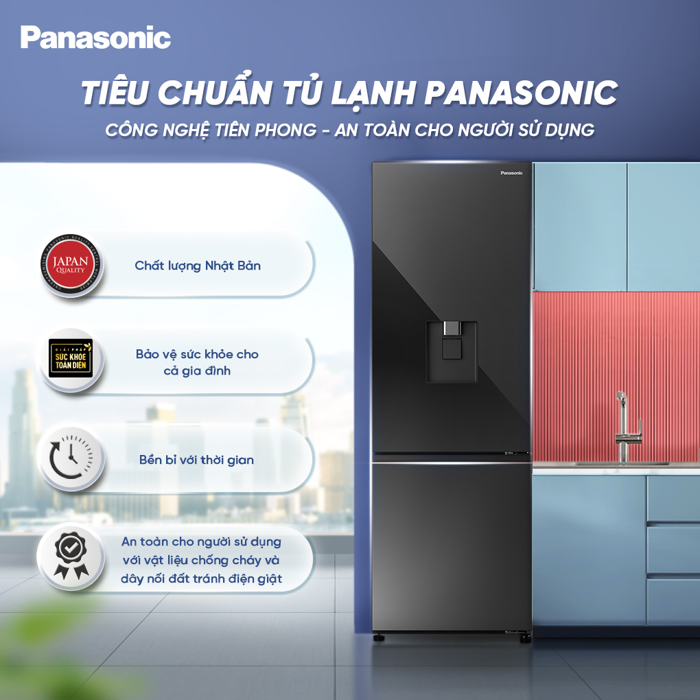 Tủ Lạnh Panasonic Inverter 300 Lít NR-BV331WGKV