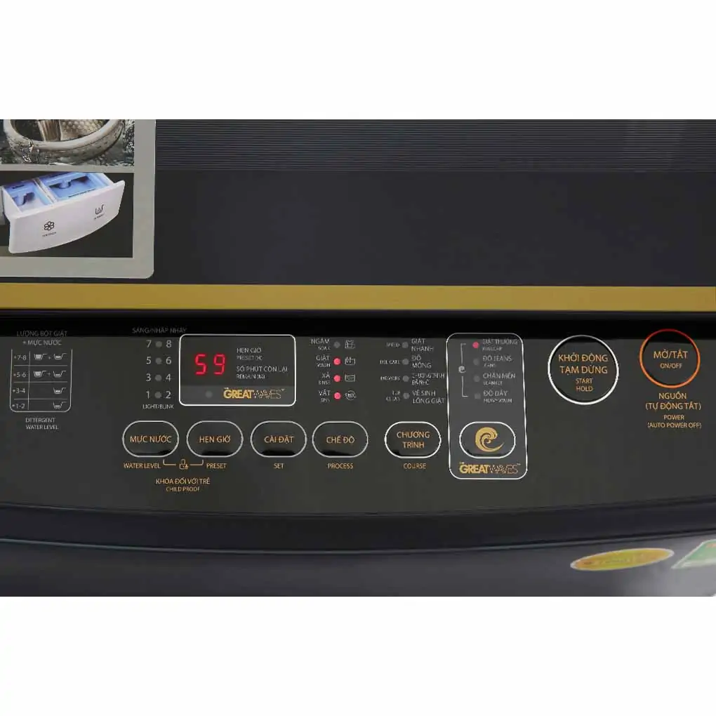 Máy Giặt Toshiba Inverter 10 Kg AW-DM1100PV(KK) 0