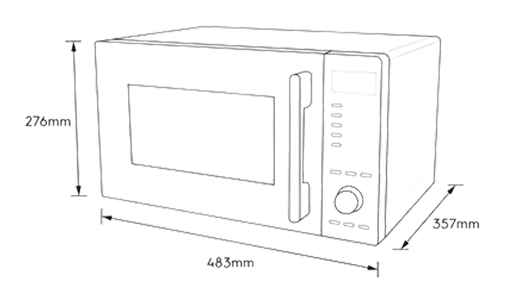 Lò Vi Sóng Electrolux EMM23D22B 23L 4