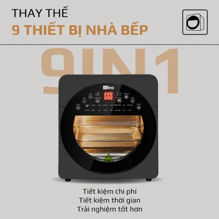 Nồi Chiên Không Dầu Olivo AF15 4