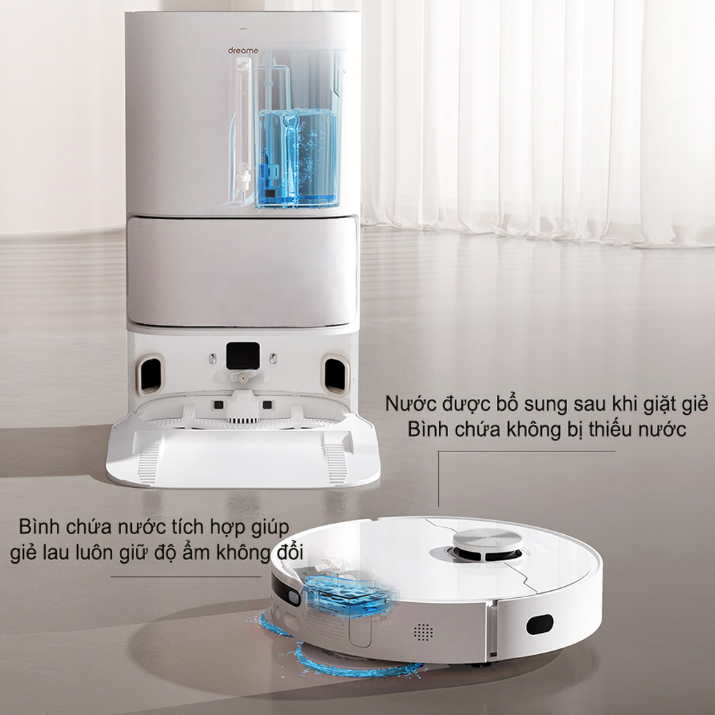 Robot Hút Bụi Lau Nhà, Tự Động Giặt Giẻ Lau Dreame L10 Ultra 4