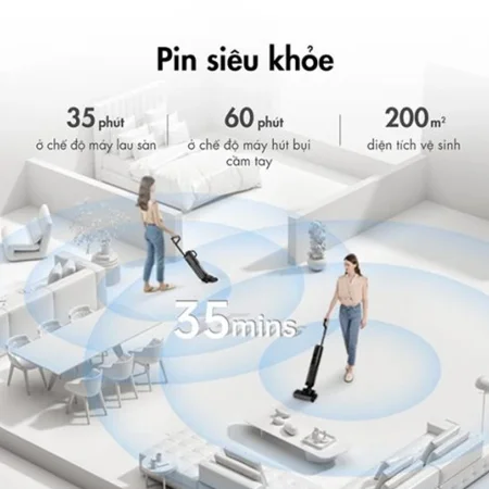 Máy Hút Bụi Lau Sàn Thông Minh, Cầm Tay Dreame M12 0