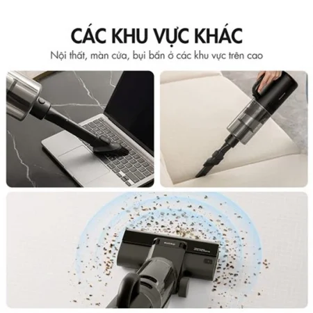 Máy Hút Bụi Lau Sàn Thông Minh, Cầm Tay Dreame M12 6