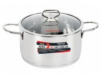 Nồi Inox Cao Cấp 3 Đáy Nắp Kiếng Happycook Delux Plus 20cm N20-DLGP