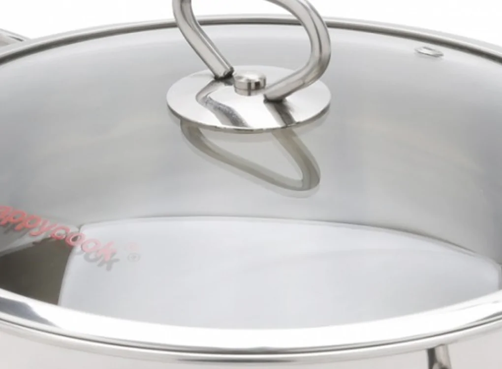 Nồi Inox Cao Cấp 3 Đáy Nắp Kiếng Happycook Delux Plus 20cm N20-DLGP 1