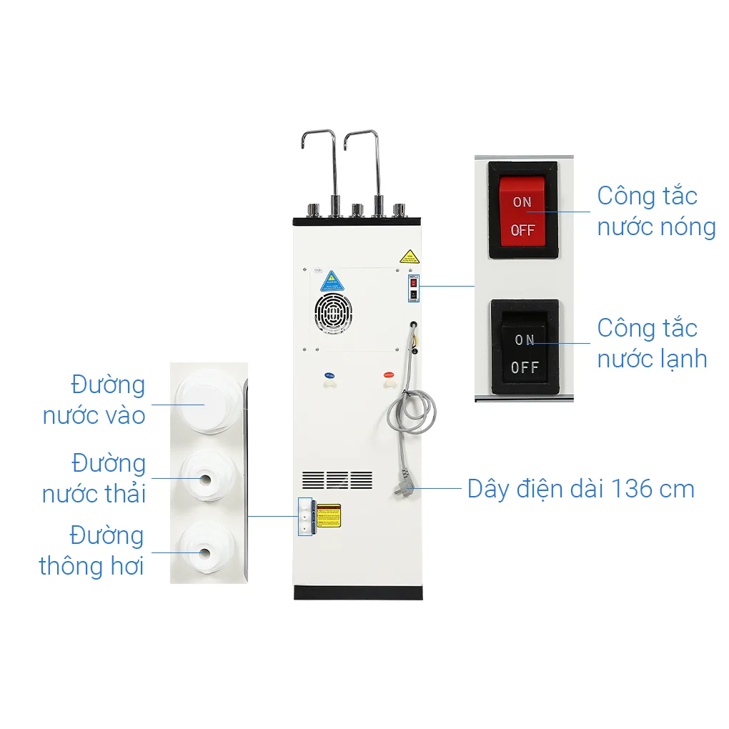 Máy Lọc Nước RO Nóng Nguội Lạnh Karofi KAD-X39 10 Lõi 3