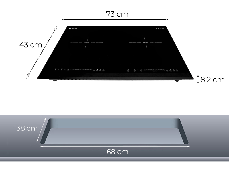 Bếp Điện Từ Đôi Iruka I-28 5