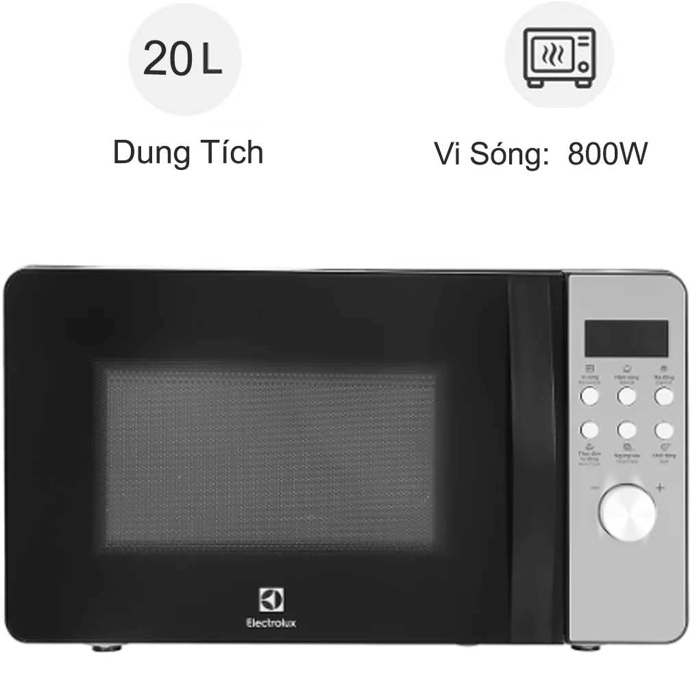 Lò Vi Sóng Electrolux EMM20D38GB 20 Lít